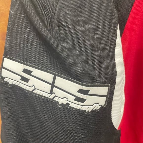 Motorcycle Jacket Speed and Strength Mens size small Black,red and - Picture 3 of 5